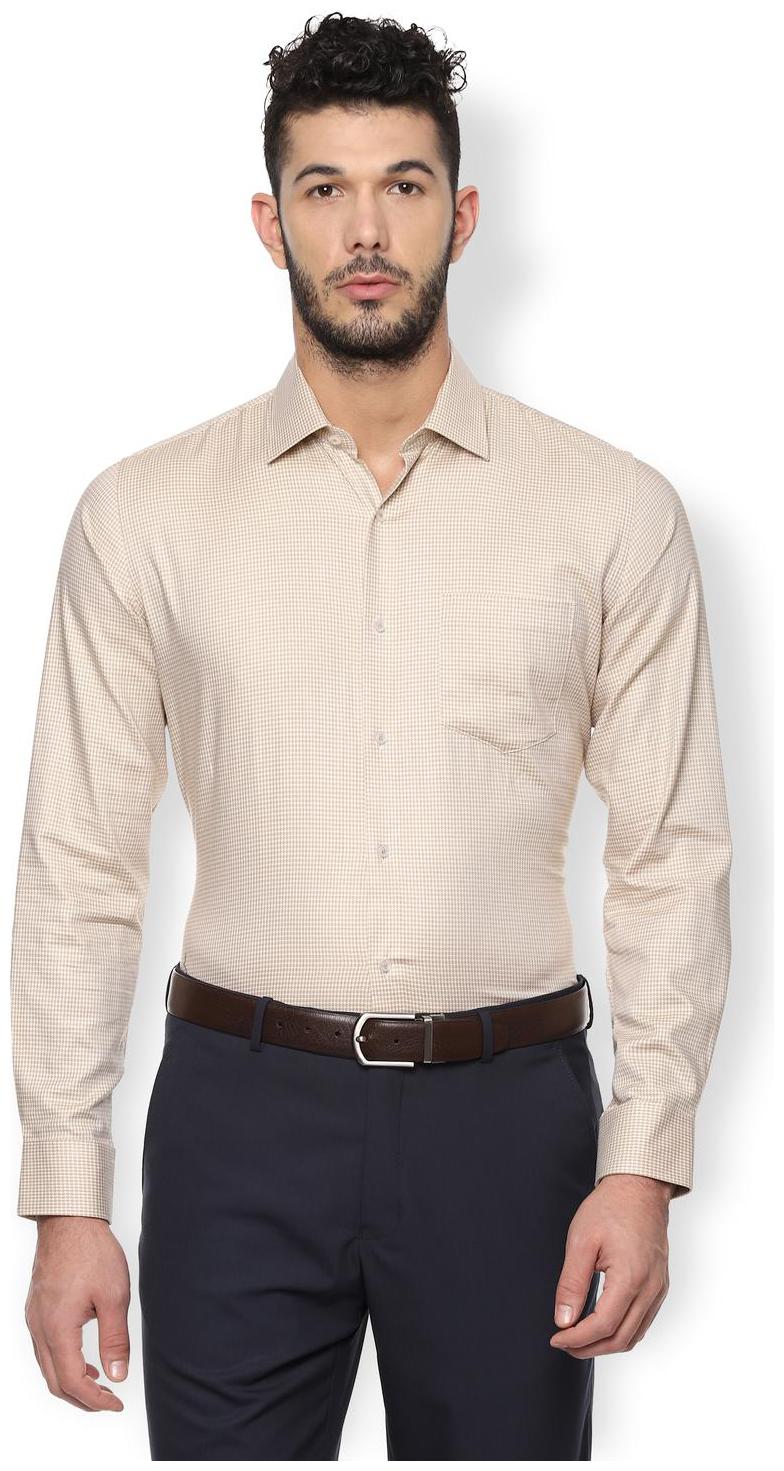 

Van Heusen Men Slim fit Formal Shirt - Beige