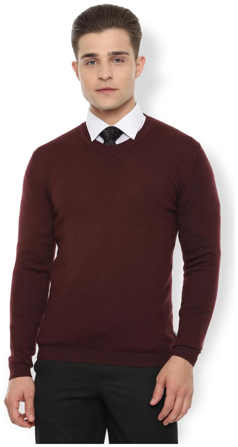

Van Heusen Men Wool Pullover Maroon