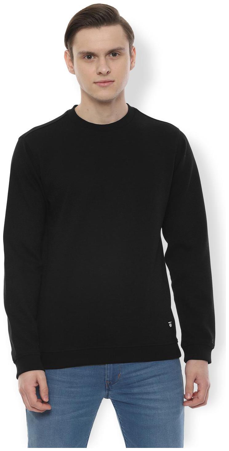 

Van Heusen Men Black Round neck Sweatshirt