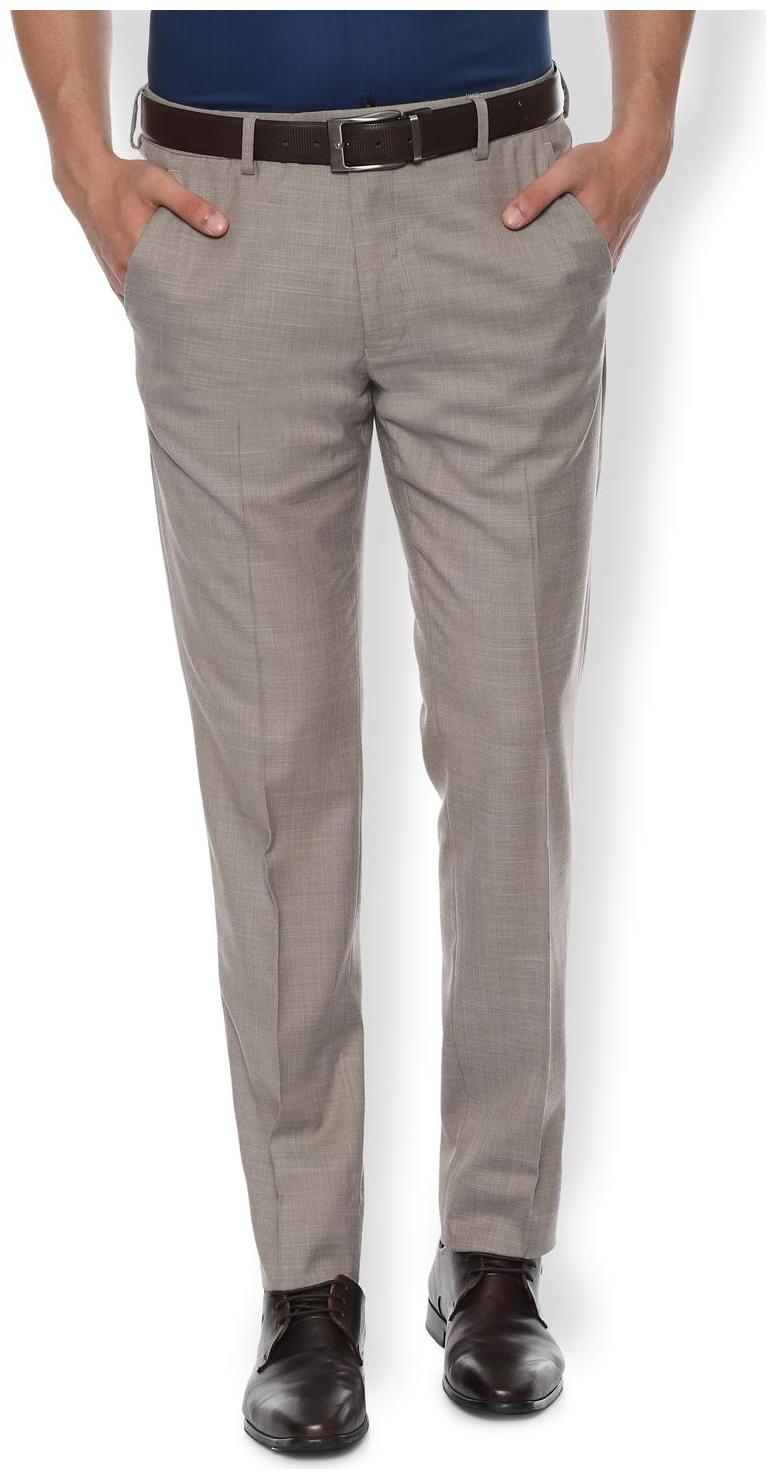

Van Heusen Men Textured Slim Fit Formal Trouser - Grey