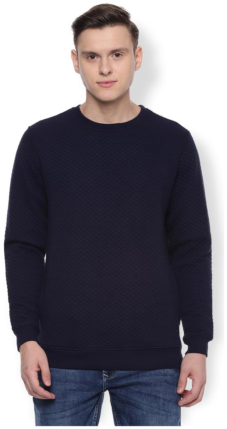 

Van Heusen Men Blue Round neck Sweatshirt