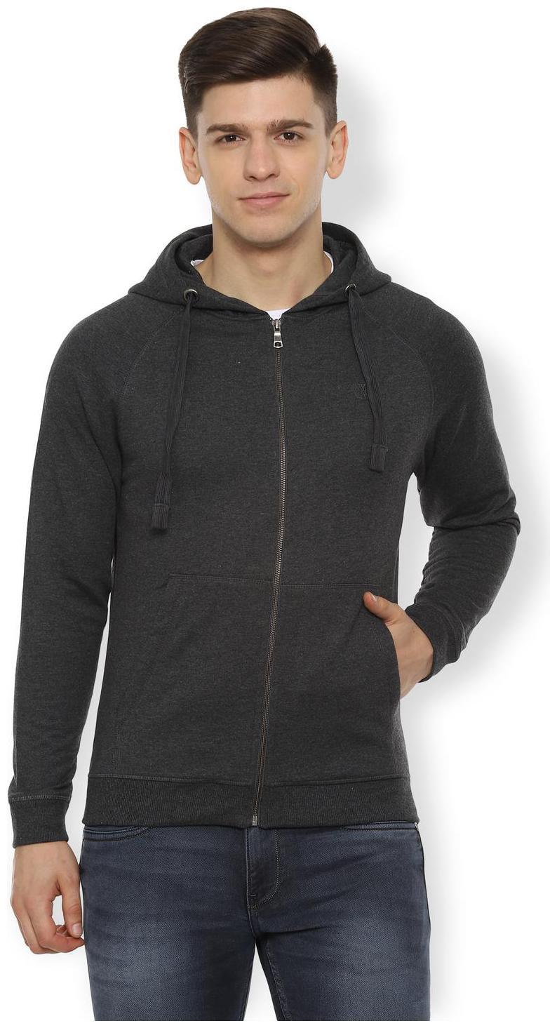 

Van Heusen Men Grey Hooded Sweatshirt