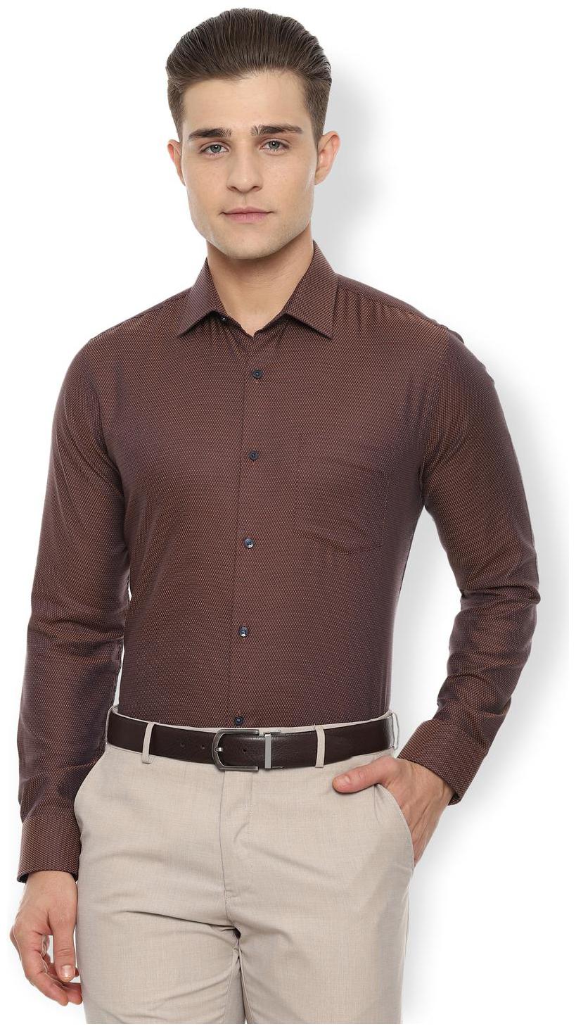 

Van Heusen Men Slim fit Formal Shirt - Brown