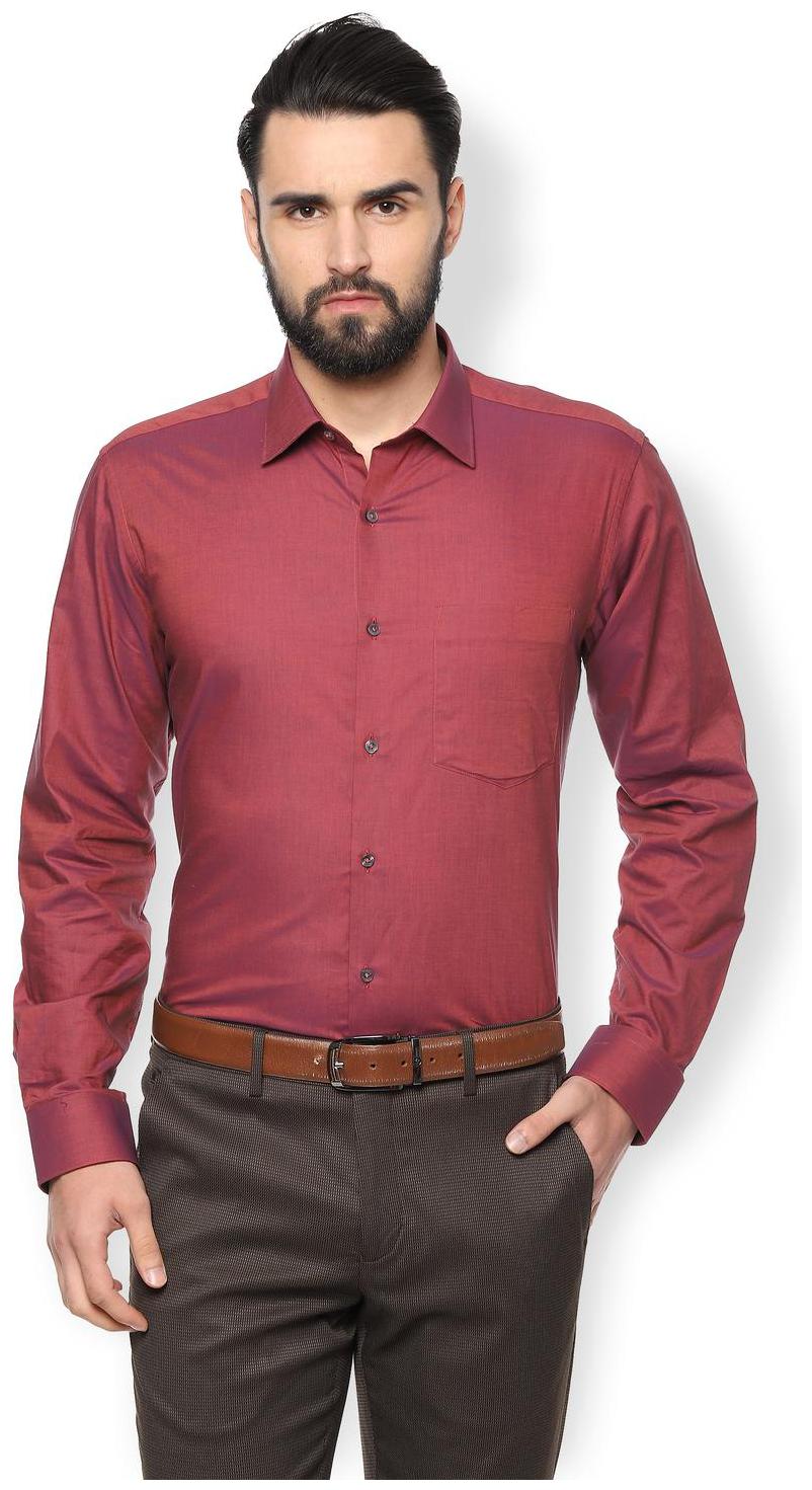 

Van Heusen Men Regular fit Formal Shirt - Red