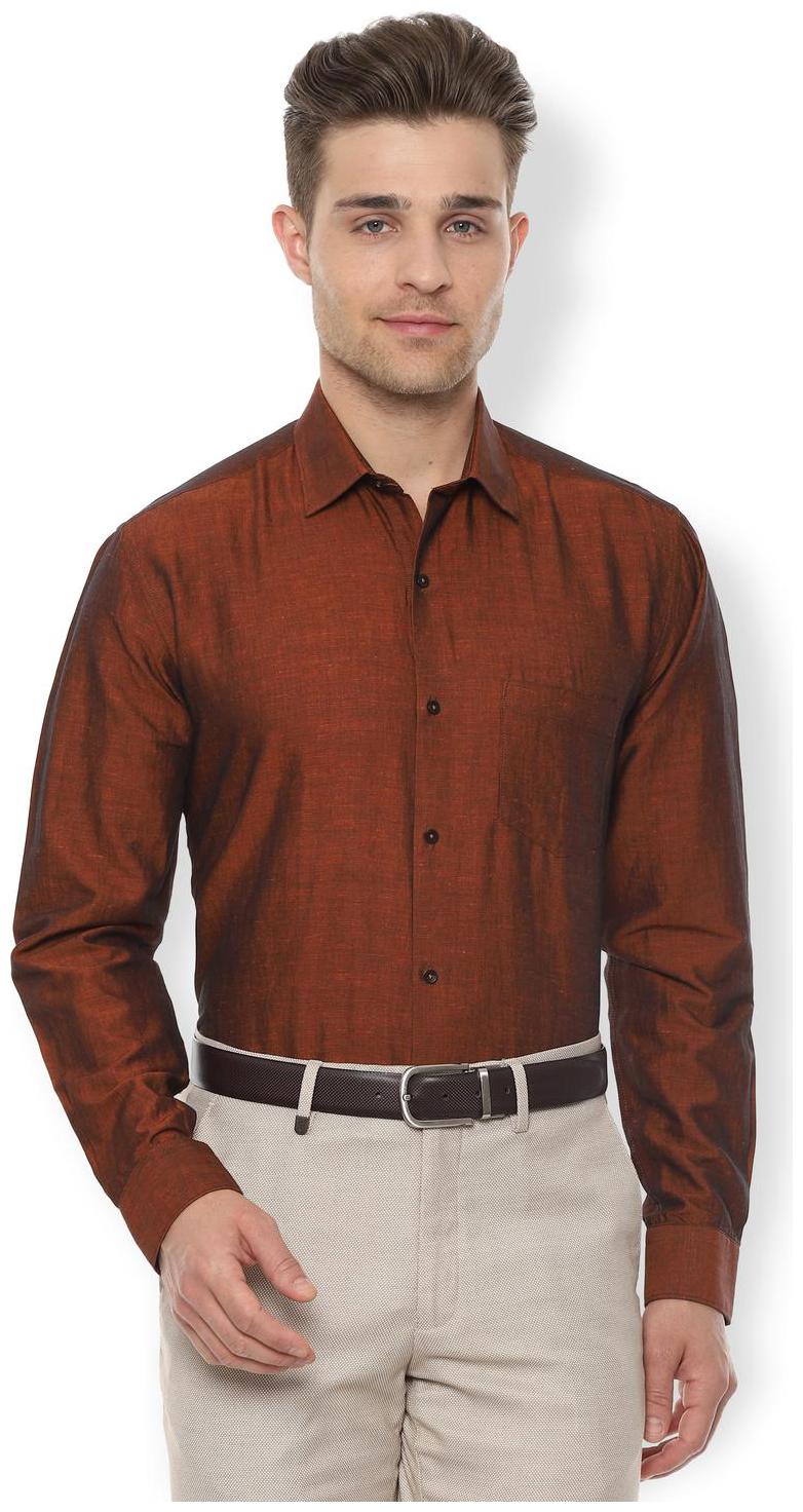 

Van Heusen Men Regular fit Formal Shirt - Brown