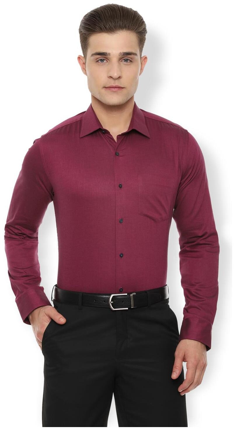 

Van Heusen Men Slim fit Formal Shirt - Maroon