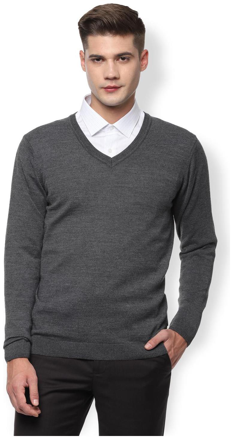

Van Heusen Men Blended Pullover Grey