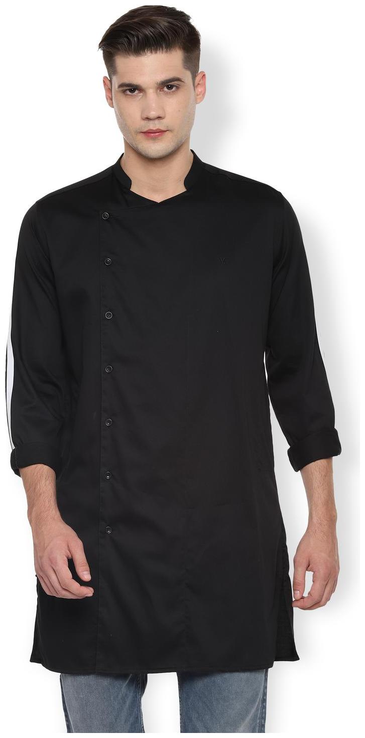 

Van Heusen Men Black Solid Slim Fit Casual Shirt