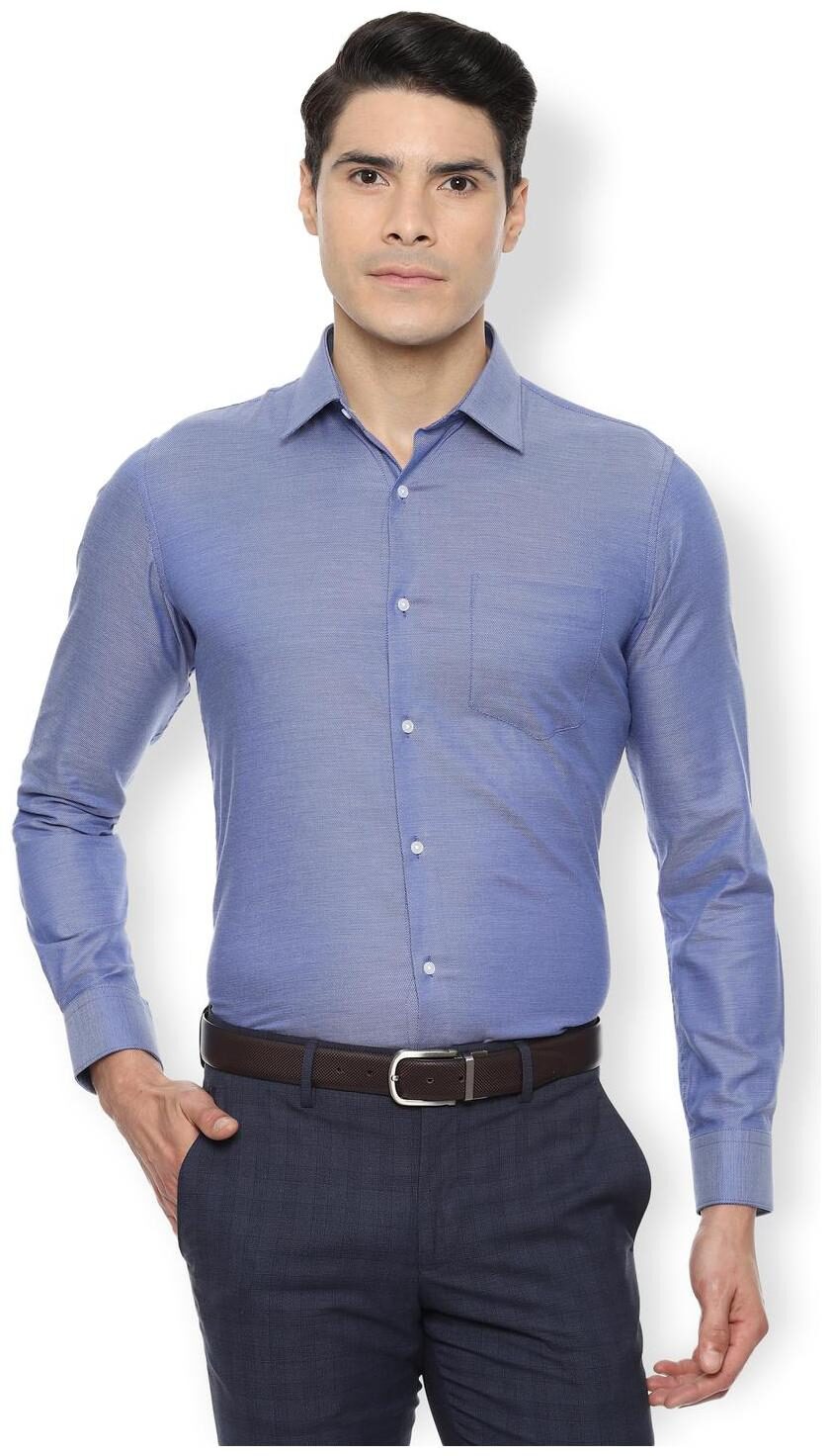 

Van Heusen Men Slim fit Formal Shirt - Blue