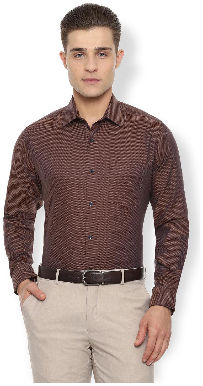 

Van Heusen Men Regular fit Formal Shirt - Brown