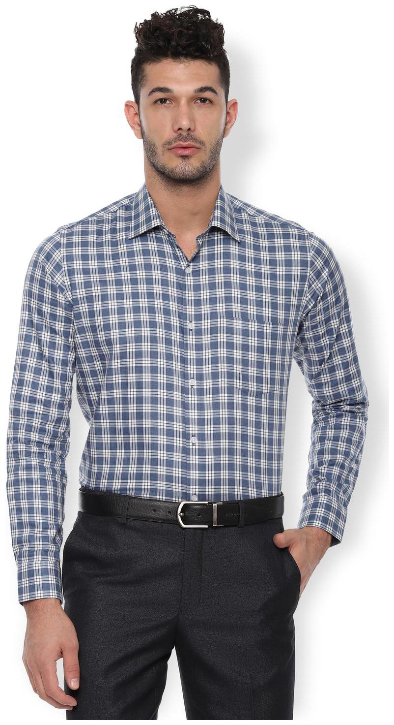 

Van Heusen Men Slim fit Formal Shirt - Blue