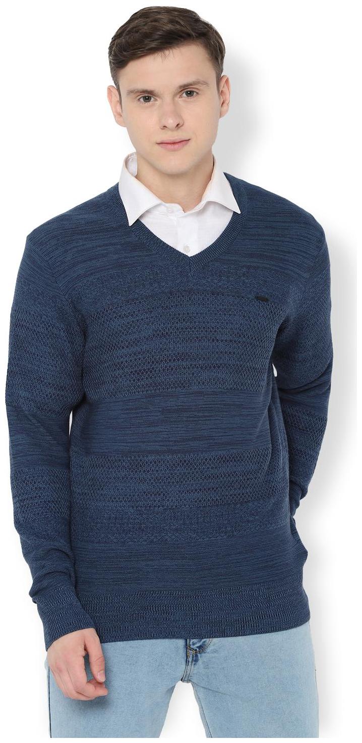 

Van Heusen Men Cotton Pullover Blue