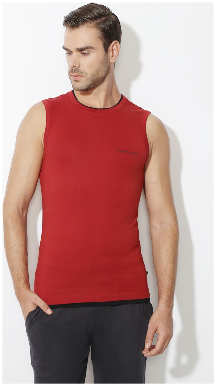 

Van Heusen Men Red Regular fit Cotton Round neck T-Shirt - Pack Of 1