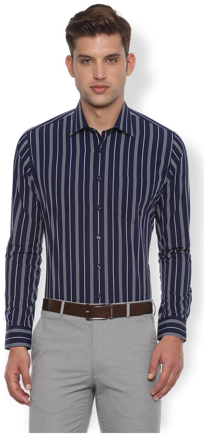 

Van Heusen Men Slim fit Formal Shirt - Navy blue