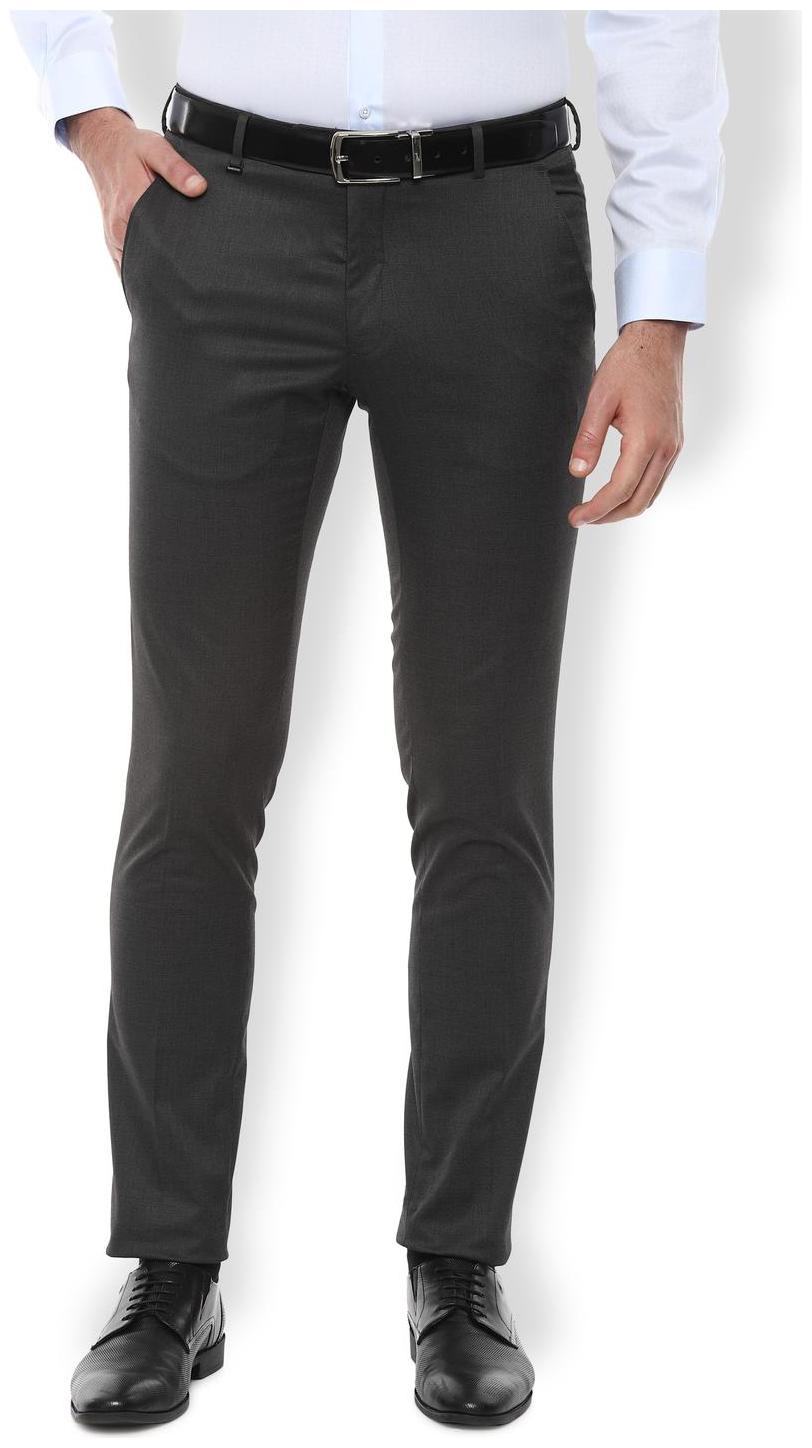 

Van Heusen Men Solid Regular Fit Formal Trouser - Grey