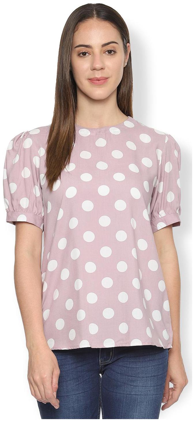 

Van Heusen Women Polka dots Regular top - Purple