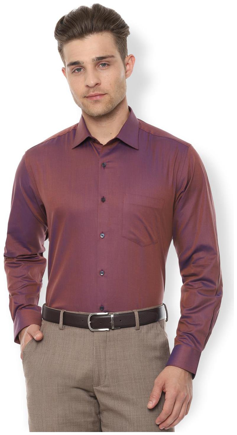 

Van Heusen Men Regular fit Formal Shirt - Maroon