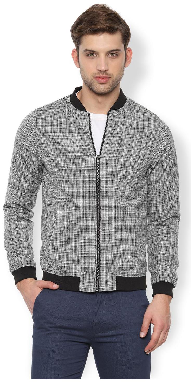 

Van Heusen Men Blended Grey Jacket