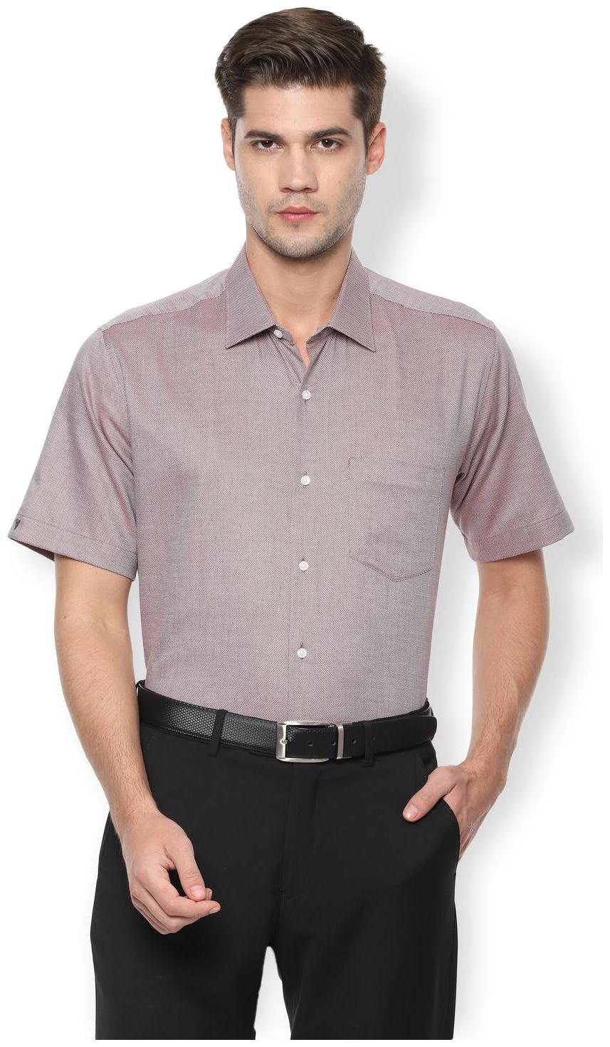 

Van Heusen Men Regular fit Formal Shirt - Brown