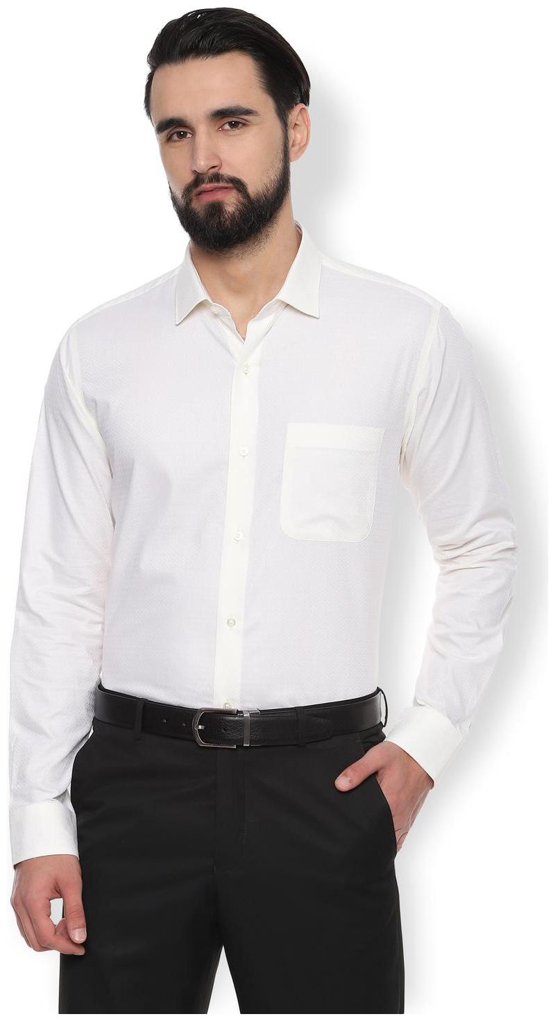

Van Heusen Men Slim fit Formal Shirt - Cream