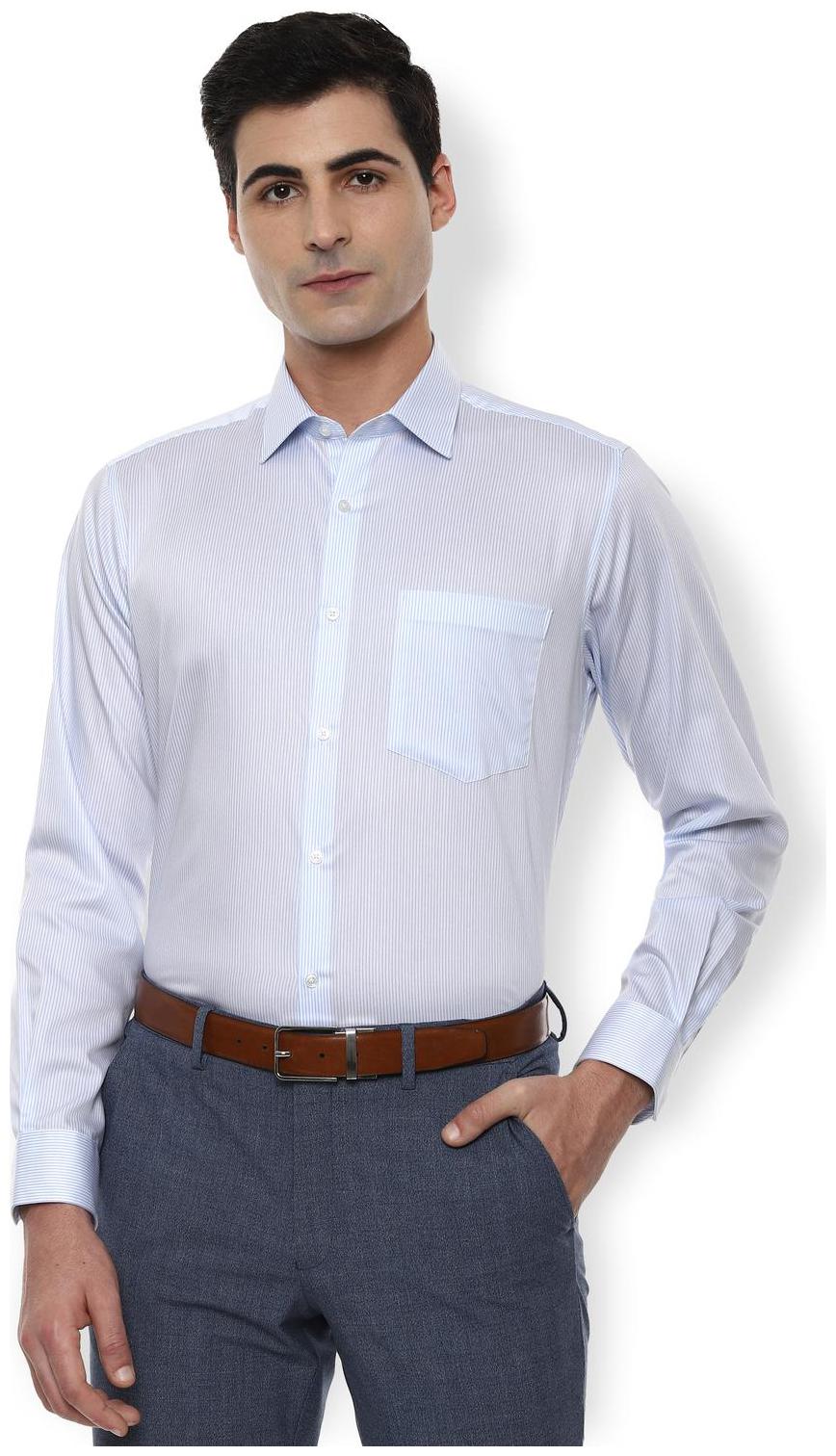 

Van Heusen Men Regular fit Formal Shirt - Blue