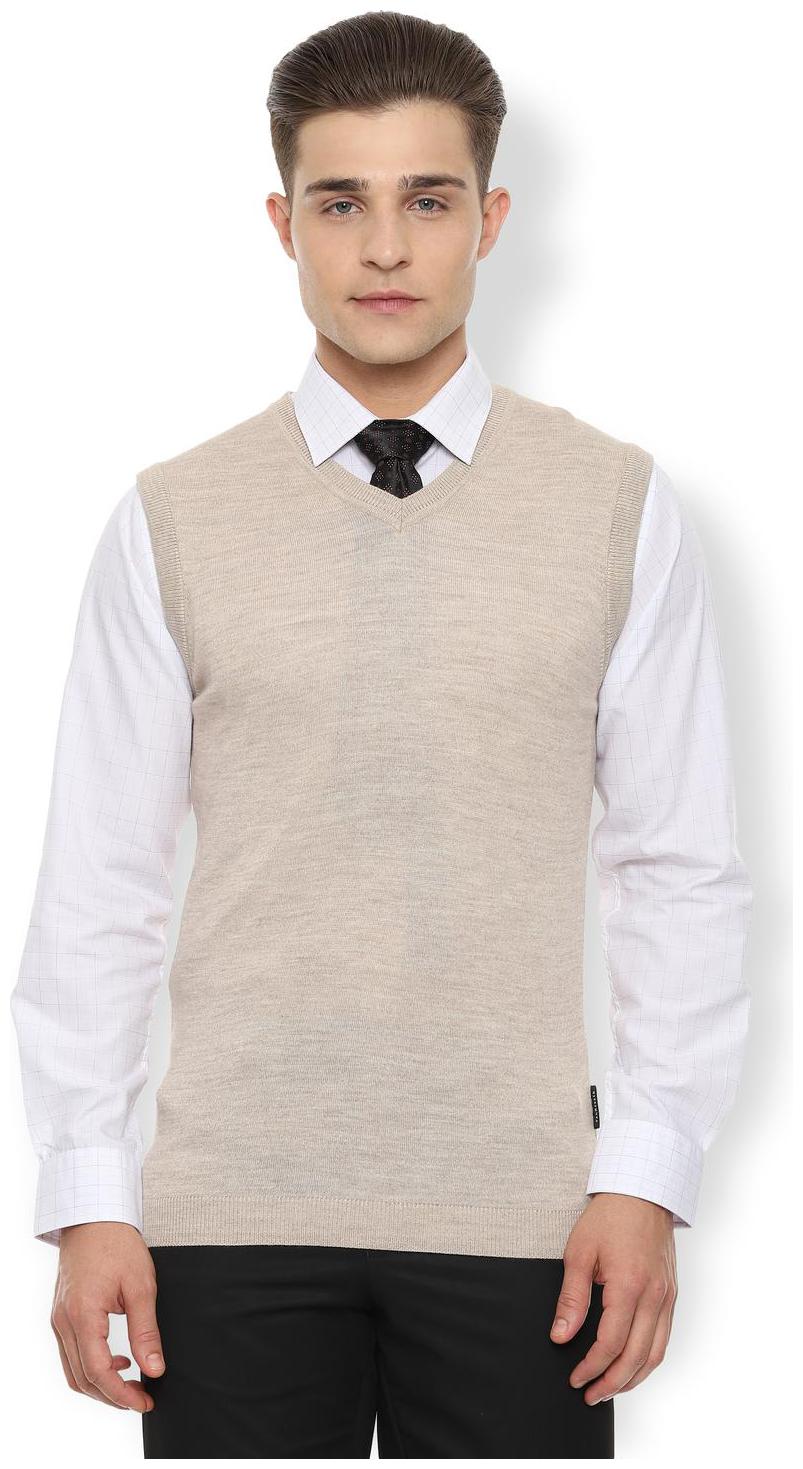 

Van Heusen Men Blended Beige Sweater