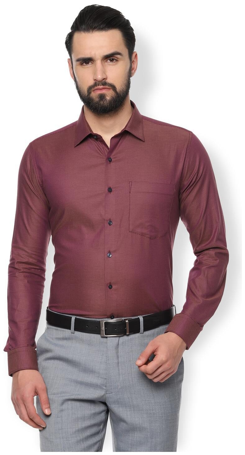 

Van Heusen Men Slim fit Formal Shirt - Maroon