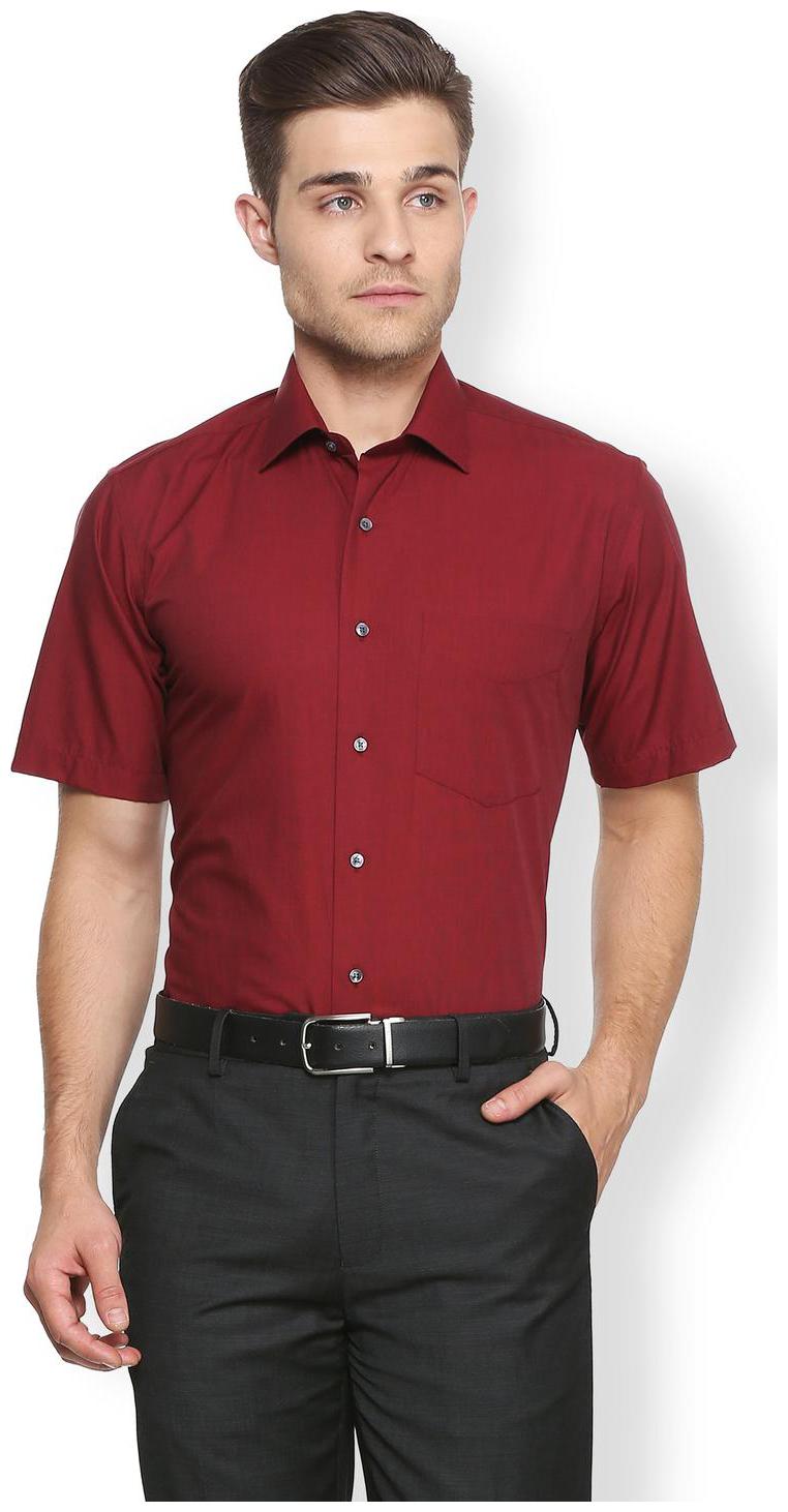 

Van Heusen Men Regular fit Formal Shirt - Maroon