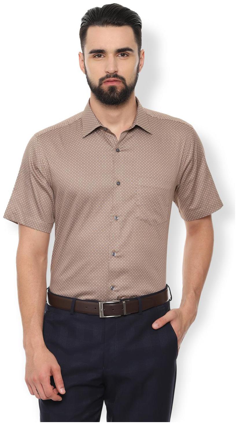 

Van Heusen Men Regular fit Formal Shirt - Beige