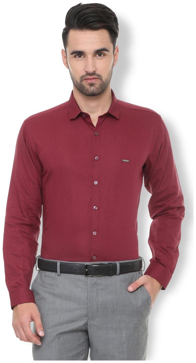 

Van Heusen Men Slim fit Formal Shirt - Maroon