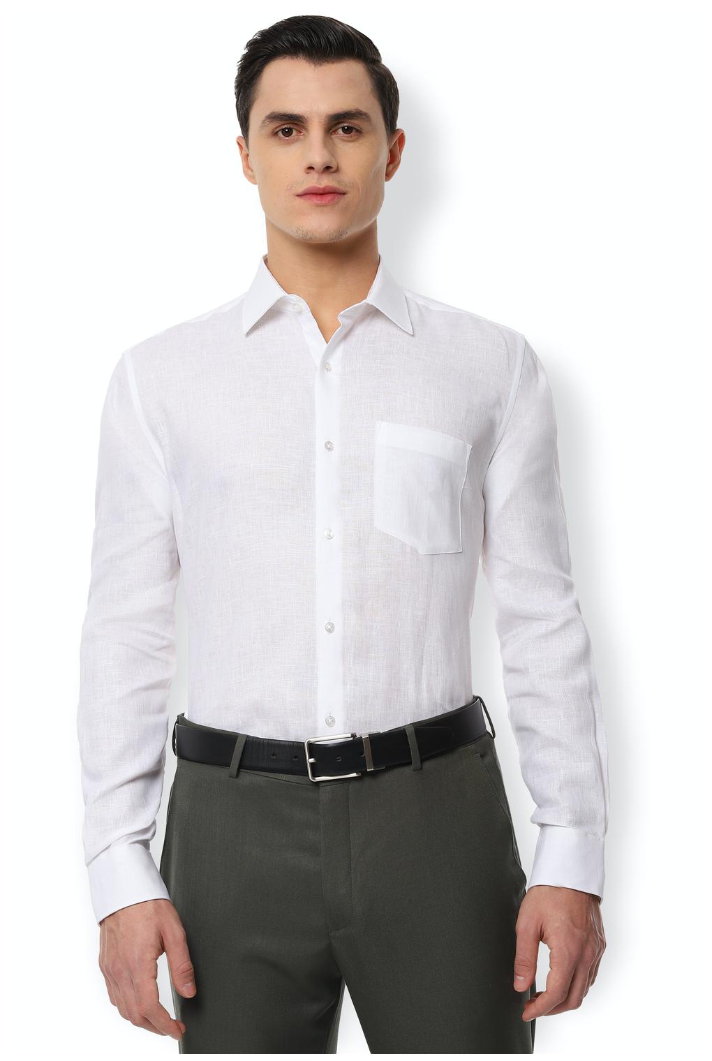 

Van Heusen Men Regular fit Formal Shirt - White