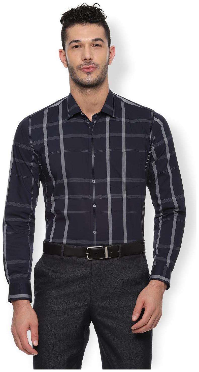 

Van Heusen Men Slim fit Formal Shirt - Blue