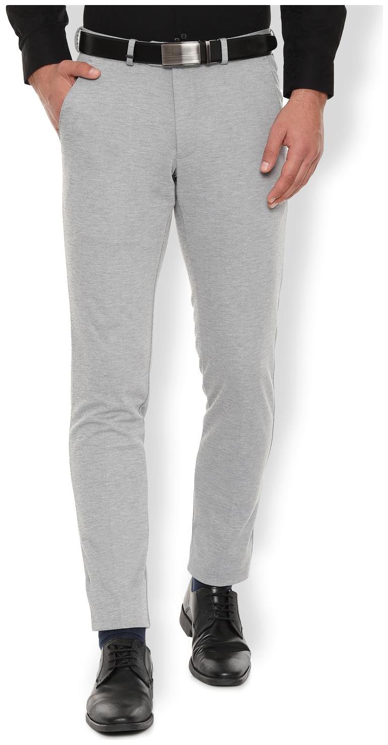 

Van Heusen Men Textured Slim Fit Formal Trouser - Grey
