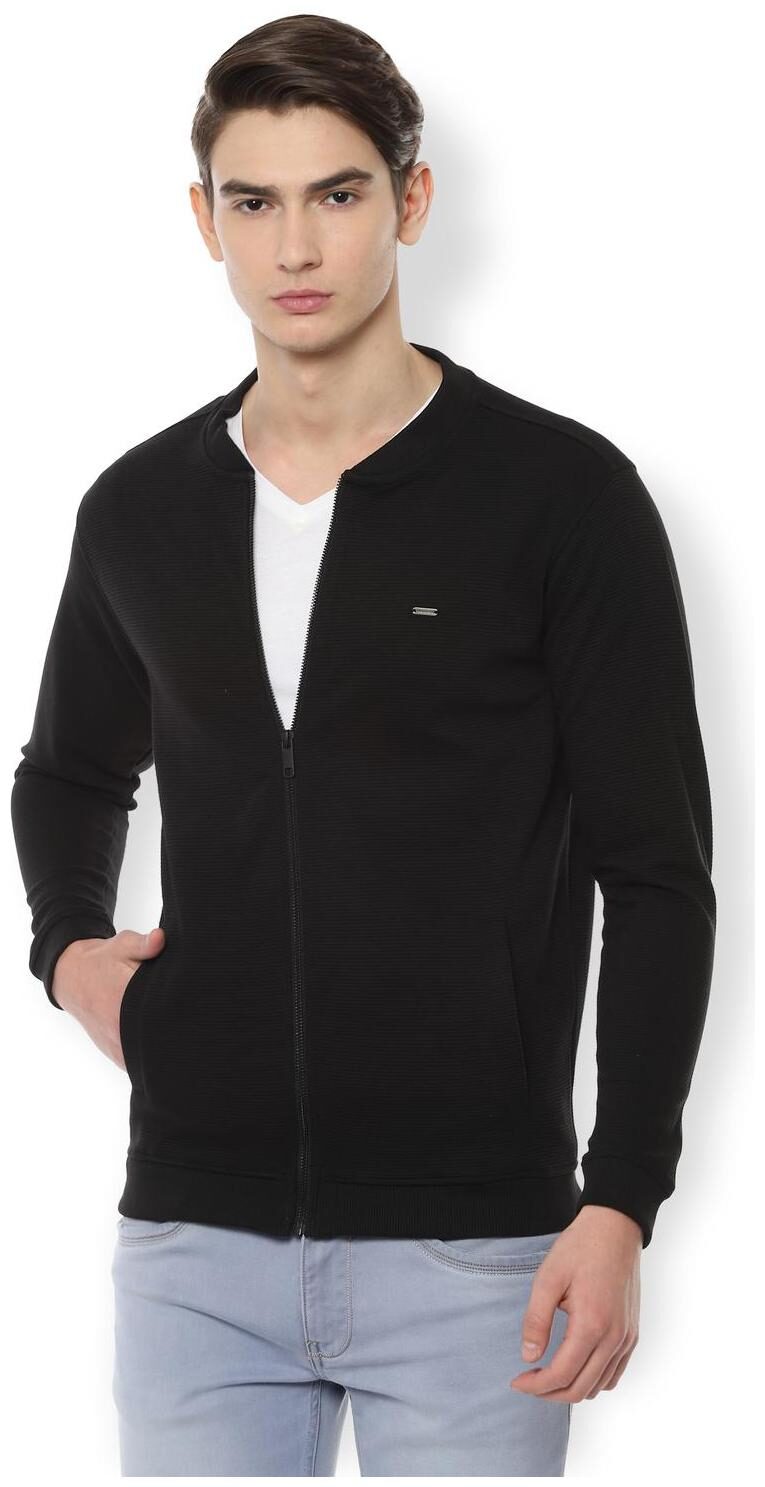 

Van Heusen Men Black Round neck Sweatshirt