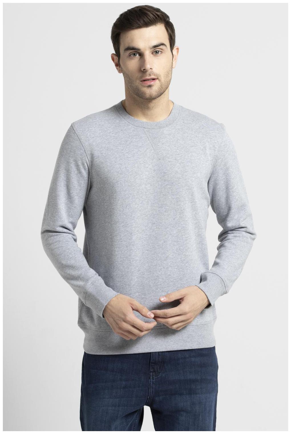 

Van Heusen Men Grey Crew Neck Pullover