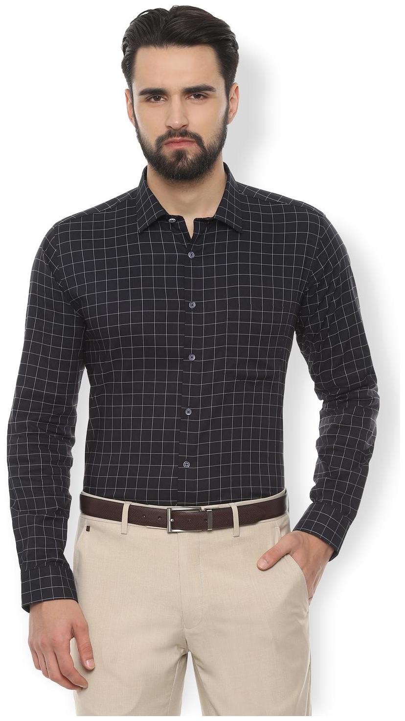 

Van Heusen Men Slim fit Formal Shirt - Black