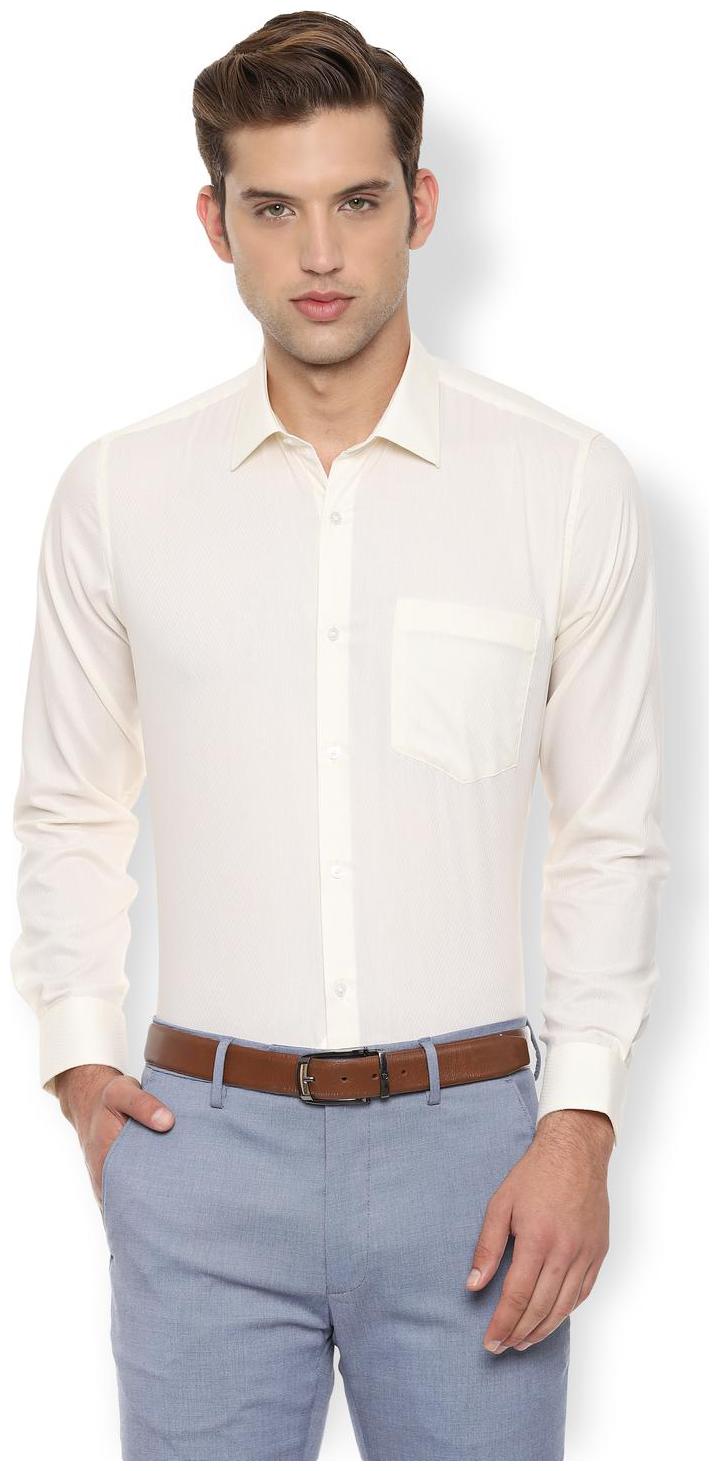 

Van Heusen Men Slim fit Formal Shirt - Beige