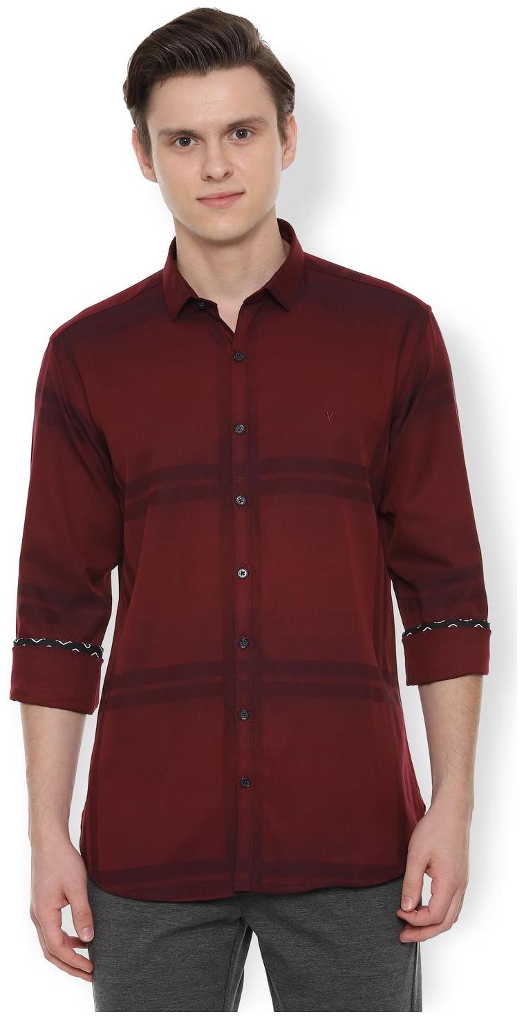 

Van Heusen Men Slim fit Formal Shirt - Maroon