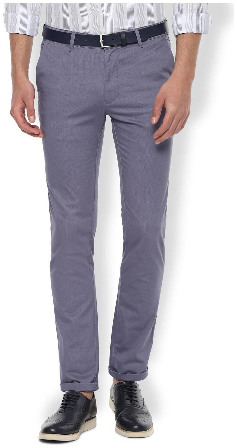 

Van Heusen Men Solid Slim Fit Formal Trouser - Blue