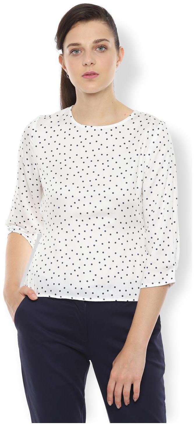 

Van Heusen Women Printed Regular top - White