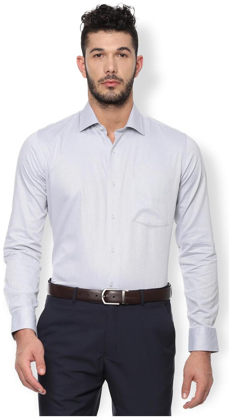 

Van Heusen Men Slim fit Formal Shirt - Grey