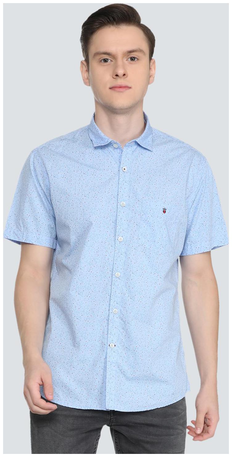 

Louis Philippe Men Blue Printed Slim Fit Casual Shirt