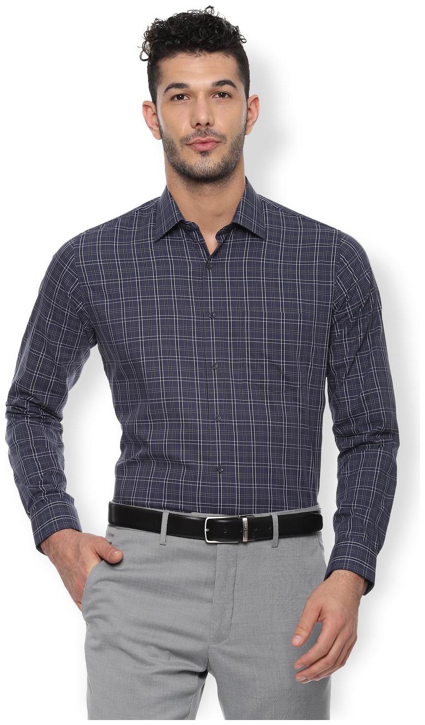 

Van Heusen Men Slim fit Formal Shirt - Blue