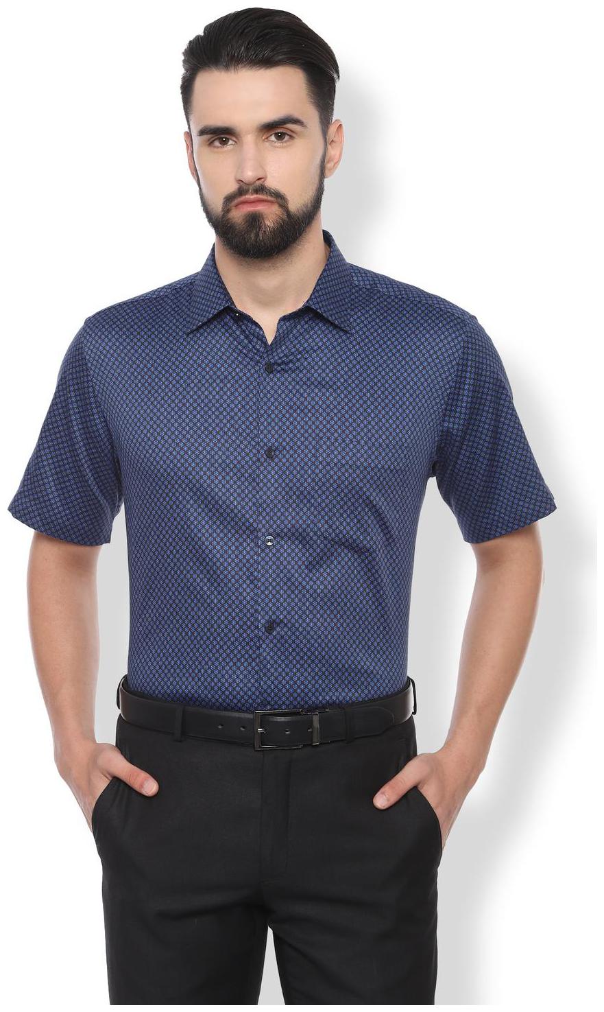 

Van Heusen Men Regular fit Formal Shirt - Blue