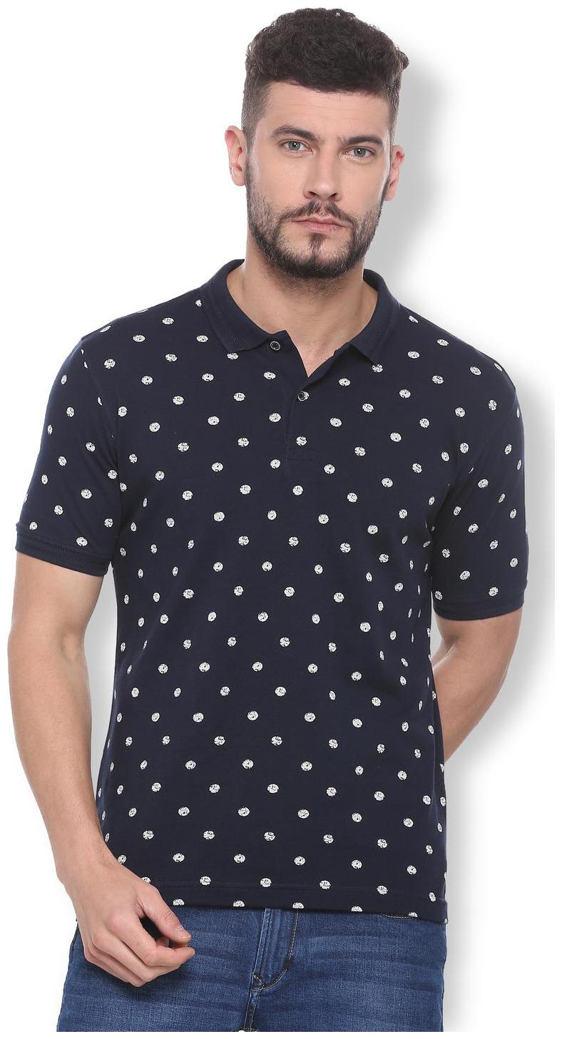 

Van Heusen Men Navy blue Regular fit Cotton Polo collar T-Shirt - Pack Of 1
