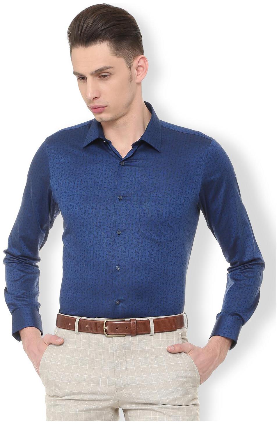

Van Heusen Men Slim fit Formal Shirt - Blue