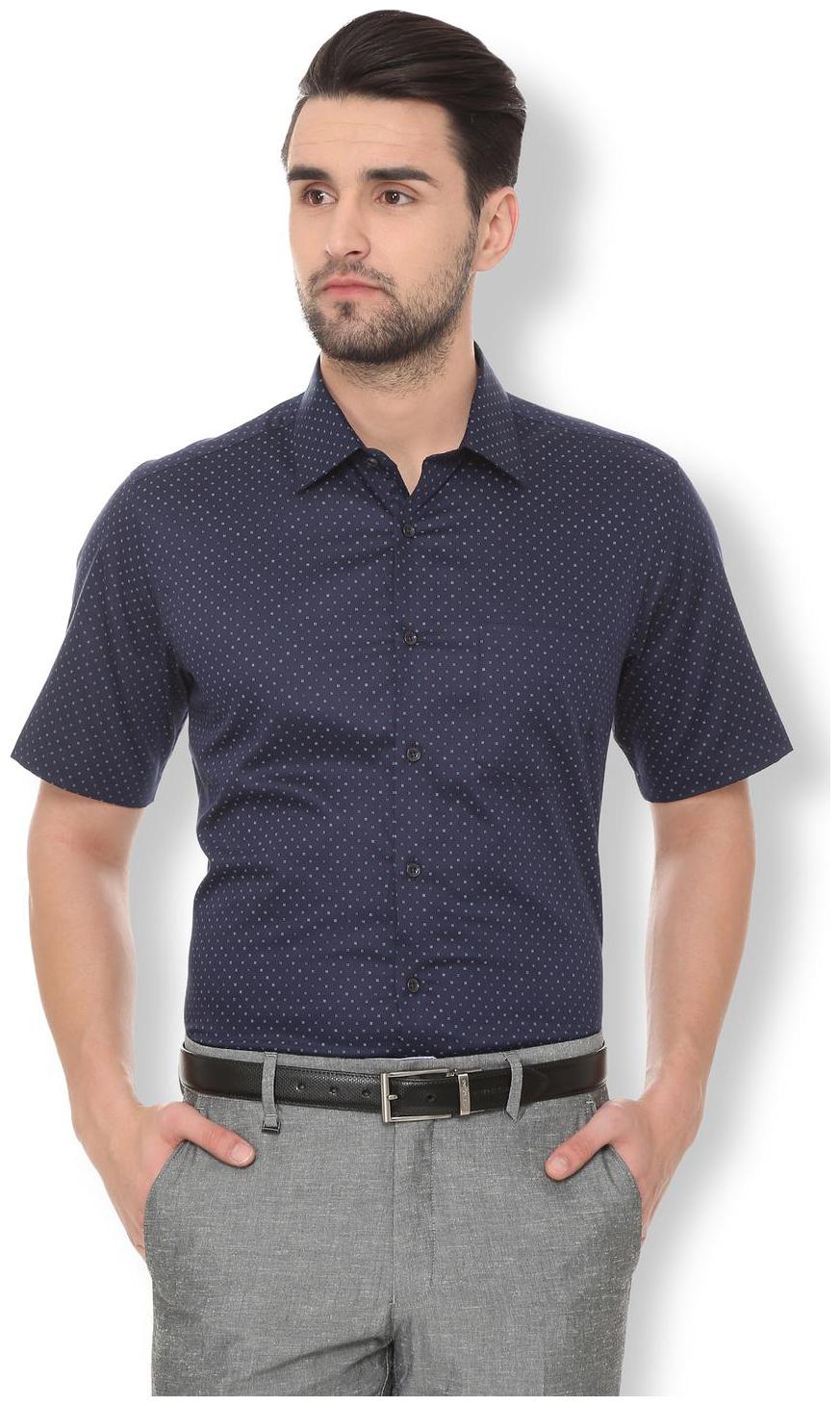 

Van Heusen Men Regular fit Formal Shirt - Blue