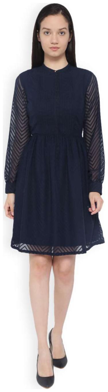 

Van Heusen Blue Floral Assymetric dress