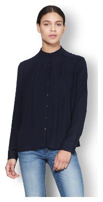 

Van Heusen Women Blue Solid Slim Fit Shirt