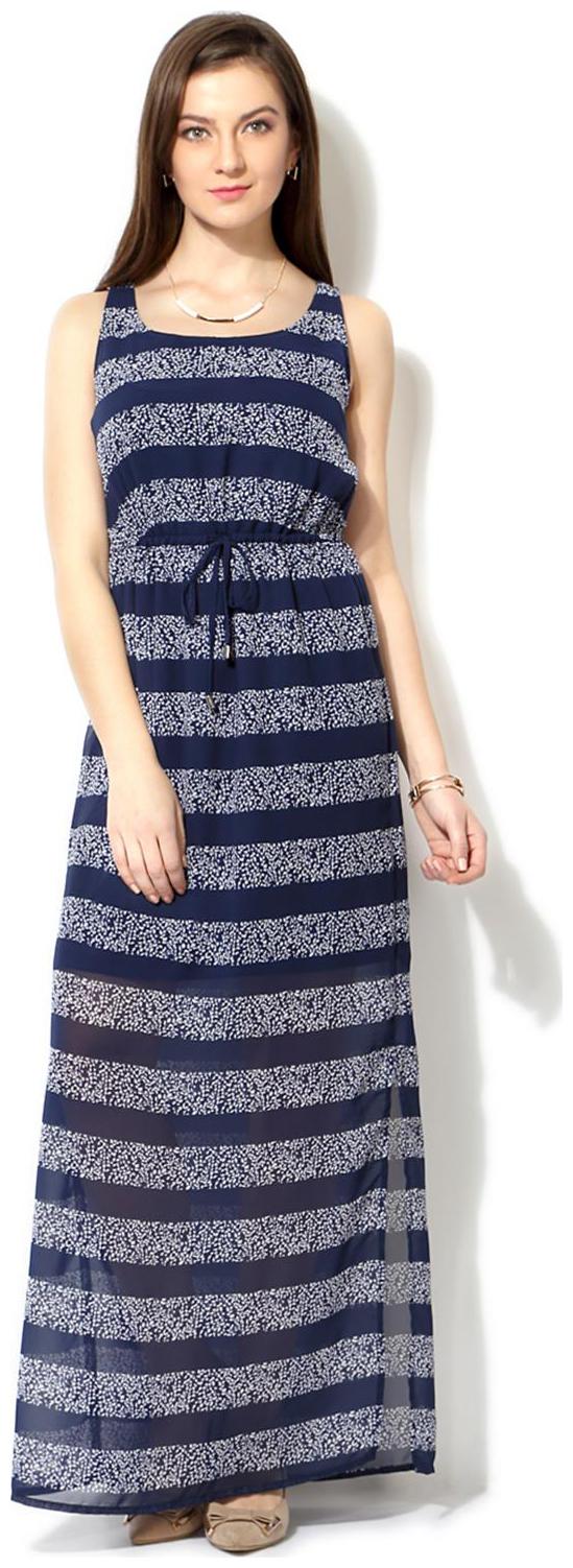 

Van Heusen Navy Polyester Casual Dress